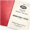 Image 3 : 1946 FORD DELUXE & SUPER DELUXE OPERATOR’S GUIDE
