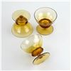 Image 3 : 3 AMBER CHAMPAGNE, BRANDY OR COCKTAIL GLASSES