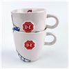 Image 4 : ROYAL RAJA DUTCH DELFT BLUE COFFEE MUGS D+E SEAL