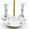 Image 11 : LIMOGES CASTEL FRANCE CANDLESTICKS & SHELL DISH
