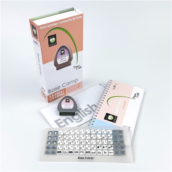CRICUT PROVO CRAFT BASE CAMP FONT CARTRIDGE