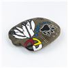 Image 2 : HAND PAINTED STONE - INDIGENOUS ARTISTIC MOTIFS