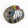 Image 3 : HAND PAINTED STONE - INDIGENOUS ARTISTIC MOTIFS