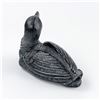 Image 2 : VINTAGE AARDIK FAUX SOAPSTONE LOON SCULPTURE