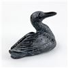 Image 3 : VINTAGE AARDIK FAUX SOAPSTONE LOON SCULPTURE