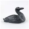 Image 4 : VINTAGE AARDIK FAUX SOAPSTONE LOON SCULPTURE