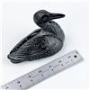 Image 9 : VINTAGE AARDIK FAUX SOAPSTONE LOON SCULPTURE