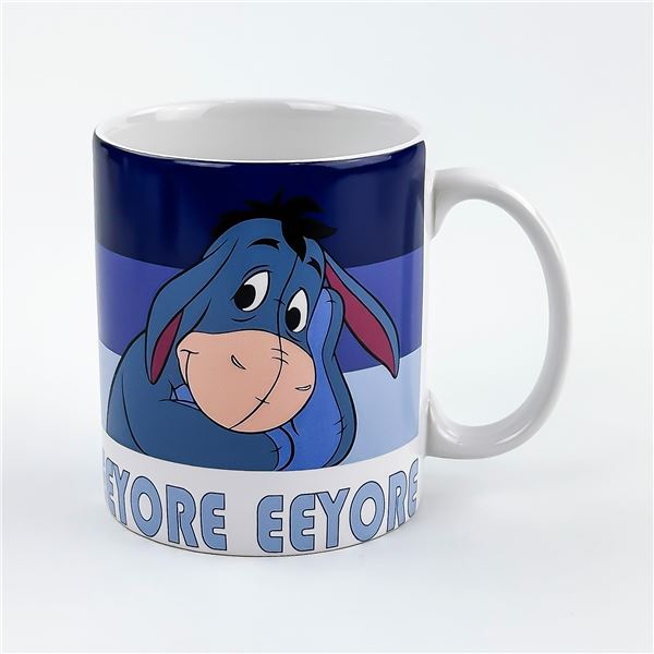 DISNEY STORE WINNIE THE POOH EEYORE COFFEE MUG