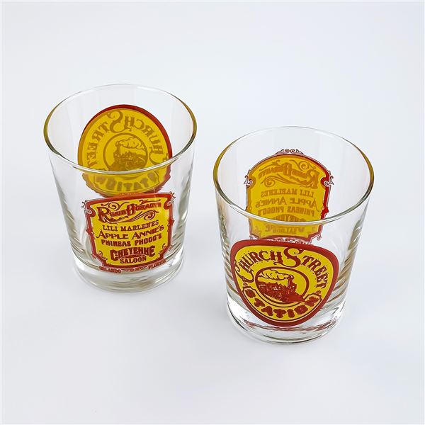 2 CHURCH STREET STATION ORLANDO FL. BAR GLASSES