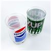 Image 5 : VINTAGE 70’S ERA PEDESTAL 7-UP & PEPSI COLA GLASSES