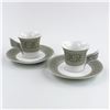 Image 1 : 2 CORTINA ESPRESSO COFFEE CUPS & SAUCER SETS