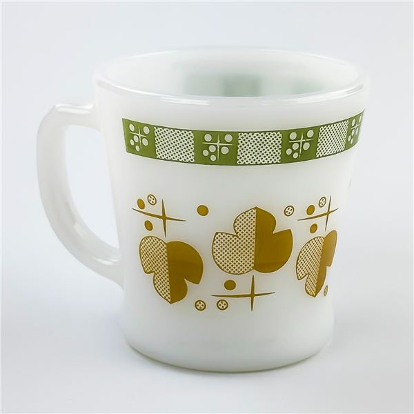 ANCHOR HOCKING D HANDLE FIRE-KING COFFEE MUG