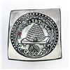 Image 2 : ARTIST BEN BEHUNIN POTTERY DISH - UTAH COLLECTIBLE