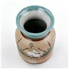 Image 6 : MEXICO TONALA FOLK ART STONEWARE POTTERY VASE