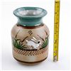 Image 9 : MEXICO TONALA FOLK ART STONEWARE POTTERY VASE