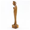 Image 3 : HAND CARVED WOOD MADONNA FIGURINE SCULPTURE