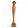 Image 5 : HAND CARVED WOOD MADONNA FIGURINE SCULPTURE
