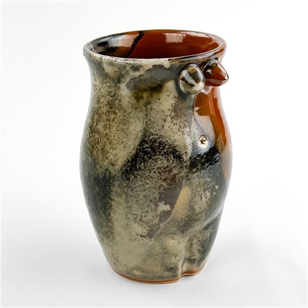 ANTHROPOMORPHIC WOMAN STONEWARE POTTERY