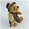 Image 1 : COLLECTIBLE PLUSH TEDDY BEAR - COWBOY HAT OUTFIT