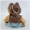Image 4 : COLLECTIBLE PLUSH TEDDY BEAR - COWBOY HAT OUTFIT