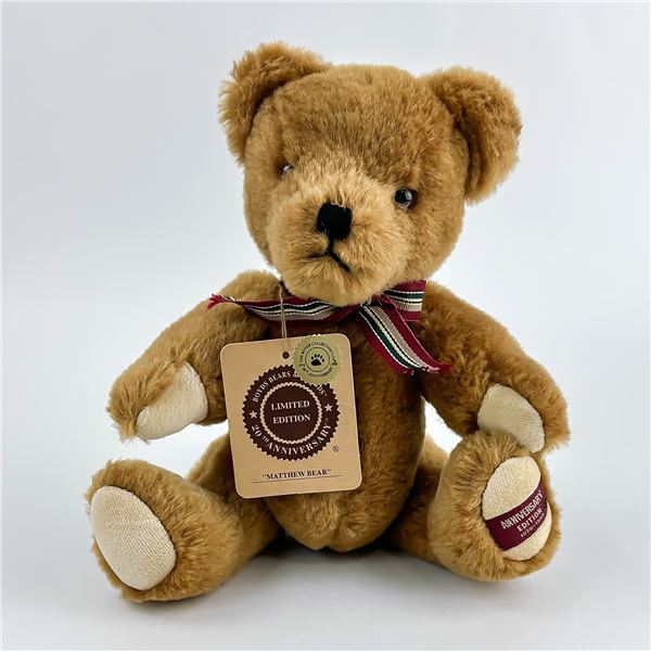 BOYDS BEARS - LIMITED 20TH ANNIVERSARY TEDDY BEAR