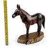 Image 7 : HAND CRAFTED WOODEN HORSE CARVING SCULPTURE