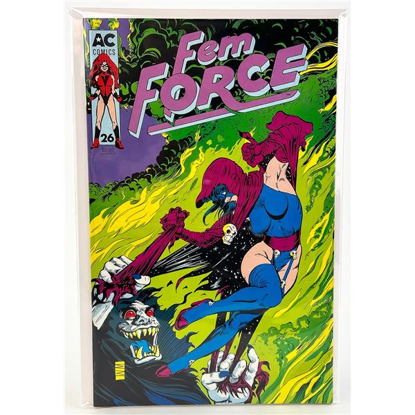 FEMFORCE #26 COMIC BOOK - AC - AMERICOMICS 1990