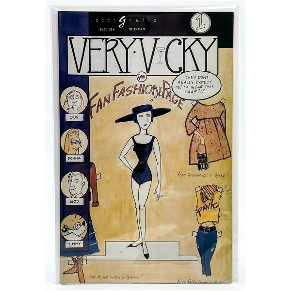 VERY VICKY #1 - IN FAN FASHION PAGE - COMIC BOOK