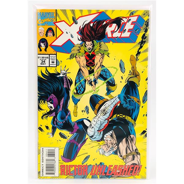 X-FORCE #34 RICTOR UNLEASHED! - MARVEL COMICS