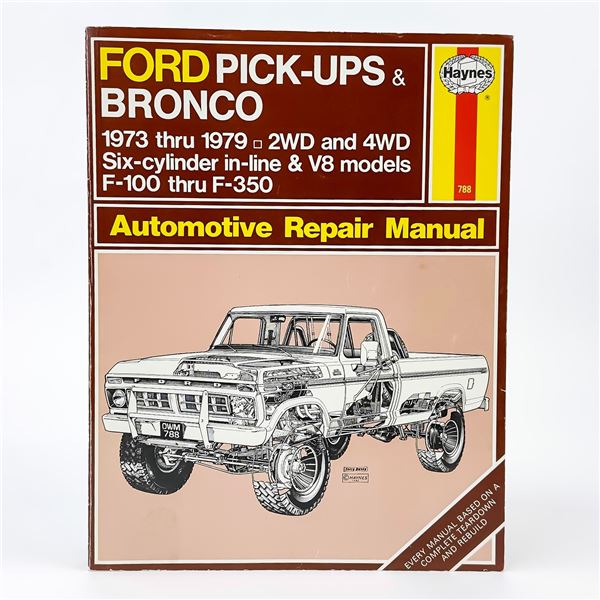 VTG HAYNES FORD PICK-UPS & BRONCO REPAIR MANUAL