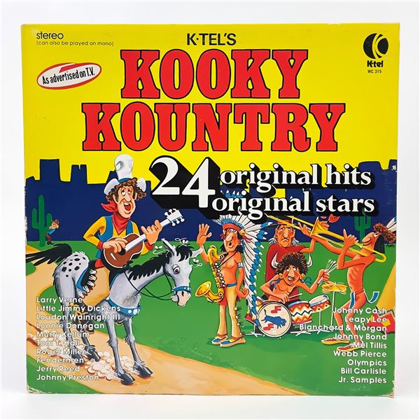 K-TEL KOOKY KOUNTRY ORIGINAL HITS STARS MR CUSTER