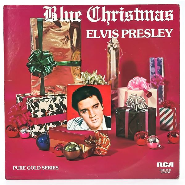 ELVIS PRESLEY - BLUE CHRISTMAS - VINYL LP RECORD