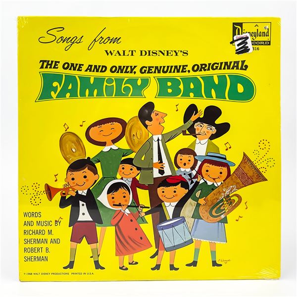 WALT DISNEY’S FAMILY BAND SONGS - NEW & SEALED LP
