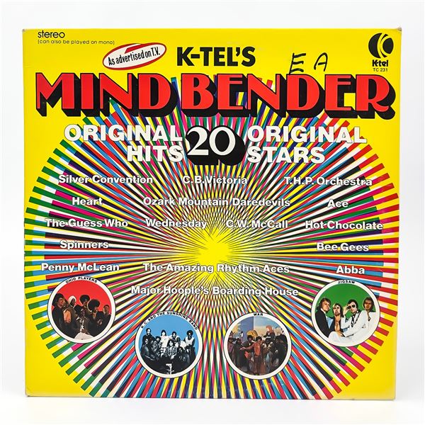 K-TEL MIND BENDER ORIGINAL HITS & STARS - VINYL LP