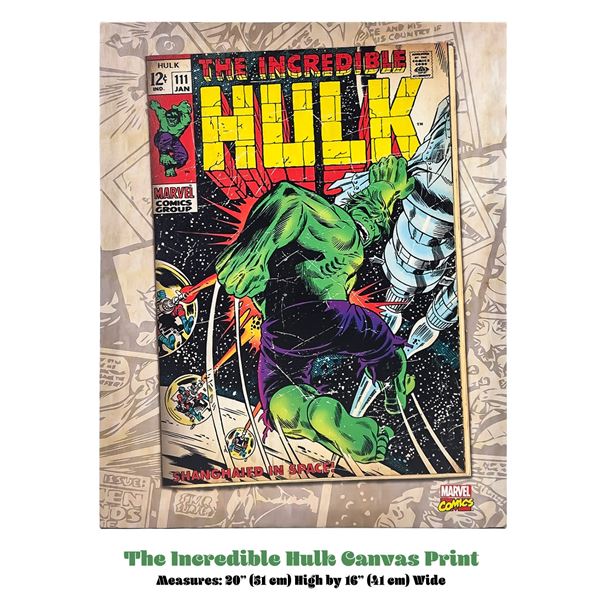MARVEL INCREDIBLE HULK #111 COMIC - CANVAS PRINT