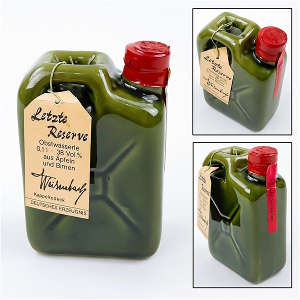 WEISENBACH LETZTE RESERVE SCHNAPPS GAS JERRYCAN