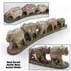 Image 1 : CARVED MARBLE STONE ELEPHANTS INCENSE HOLDERS