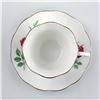 Image 6 : VTG ELIZABETHAN TEA CUP & SAUCER SET - RED ROSES