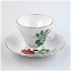 Image 4 : VTG DELPHINE TEA CUP & SAUCER SET - RED ROSES
