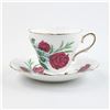 Image 5 : VTG DELPHINE TEA CUP & SAUCER SET - RED ROSES