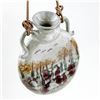 Image 5 : HAND MADE GLAZED  STONEWARE POTTERY WALL FLASK
