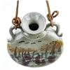 Image 7 : HAND MADE GLAZED  STONEWARE POTTERY WALL FLASK