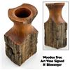 Image 1 : WOODEN VASE TREE ART SCULPTURE BY H. BISWANGER