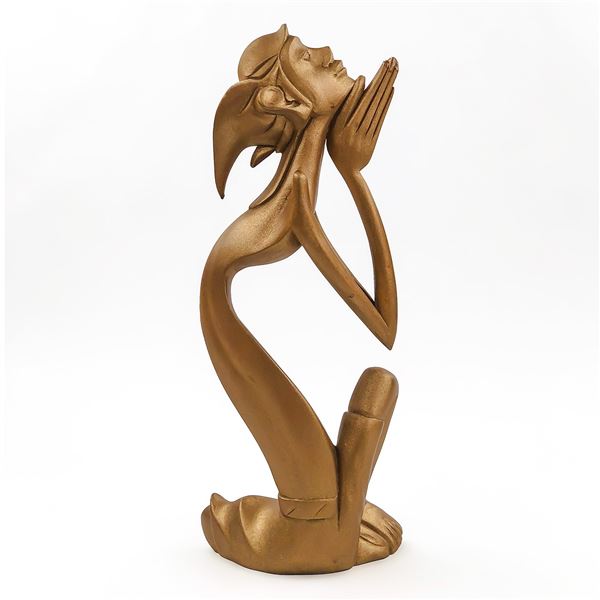 FIGURAL SCULPTURE WOOD CARVING - BALI INDONESIA