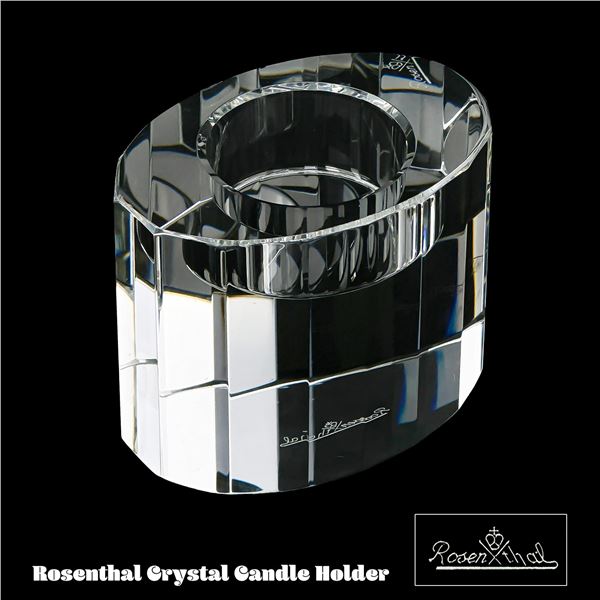 ROSENTHAL CRYSTAL TEA LIGHT VOTIVE CANDLE HOLDER