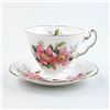 Image 6 : ROYAL ADDERLEY TEA CUP & SAUCER SET - PRAIRIE ROSE
