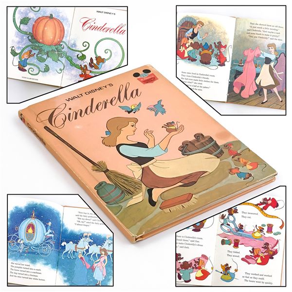 VINTAGE 1974 WALT DISNEY’S CINDERELLA - BOOK CLUB