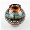 Image 1 : SIGNED COSTA RICA FOLK ART CLAY POTTERY VASE - 2015