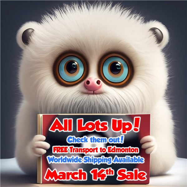 ALL LOTS ARE NOW UP FOR THE AUCTION!