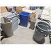 Image 1 : 7 Assorted Garbage Cans